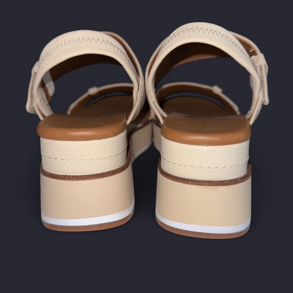 Women's Cream Platform Sandals - Picture 5 of 7